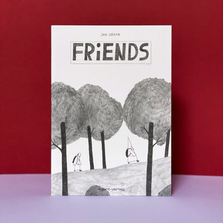 'Friends' published by avant-verlag. 48 pages.
Two men are trying to find their way to a ku klux klan meeting deep in the woods of germany. Based on true events.