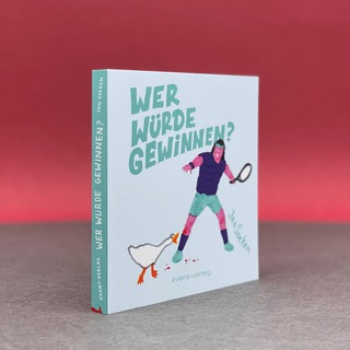 'Wer würde gewinnen?' published by avant-verlag. 152 pages. 
32 rivals in 15 fights. Who would win?
Mother Terese vs Amanda Nunes.
Holk Hogan vs a goat.
Michael Myers vs Michael Jordan.
and many more...